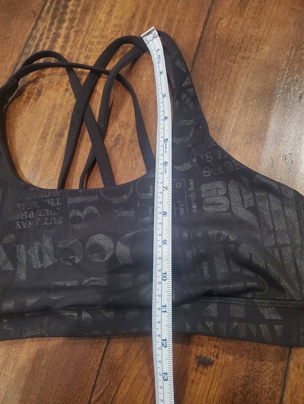 Lululemon Energy Bra Manifesto Size 8 20 Yr Foil Black - Picture 7 of 13